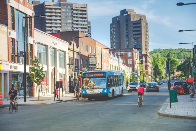 View of Laurier street.