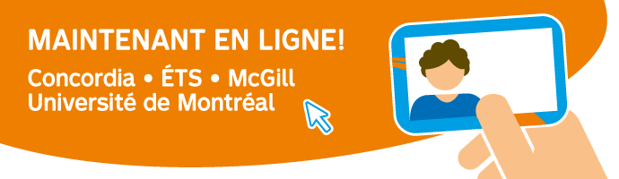 4 universités maintenant en ligne! Concordia, ÉTS, McGill, Université de Montréal