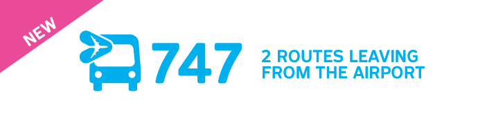 New 2 routes leaving from the airport