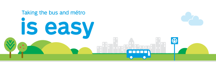 Taking the bus and métro is easy