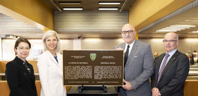 Le métro de Montréal devient un site historique national de génie civil