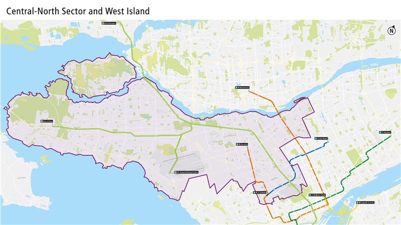 Centre-North Sector and West Island bus network redesign
