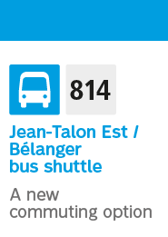 814 - Jean-Talon Est / Bélanger bus shuttle