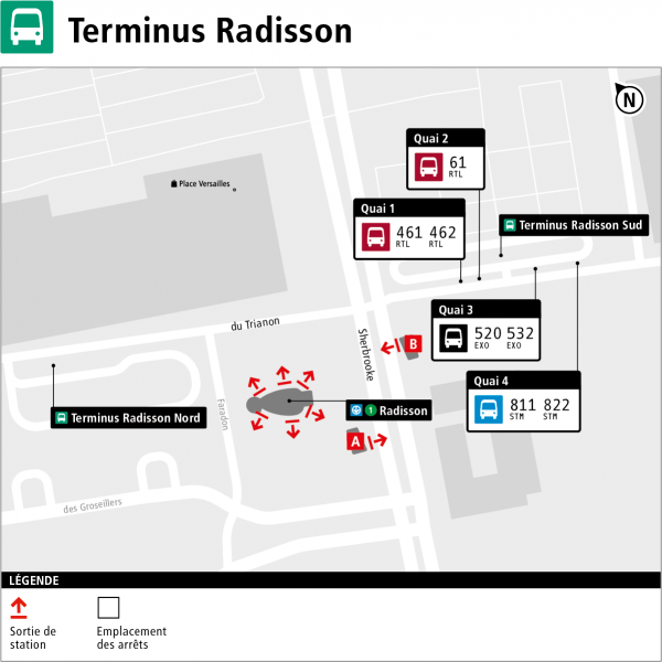 Plan terminus Radisson